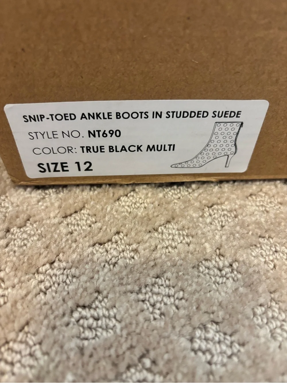 Madewell Snip-Toed Ankle Boots in Studded Suede